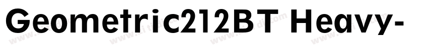 Geometric212BT Heavy字体转换
